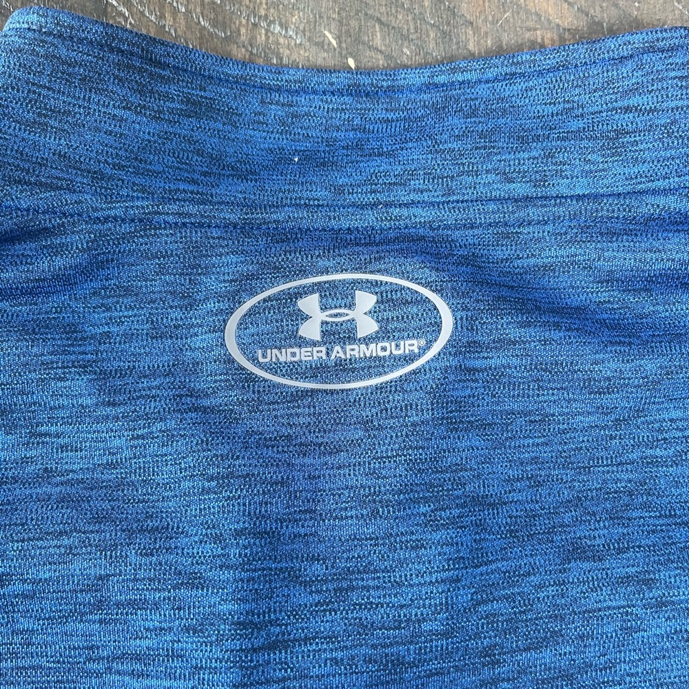 Under Armour Jacket 1/4 Zip Loose HeatGear Blue Golf Athletic Mens Sz Large - Picture 5 of 5